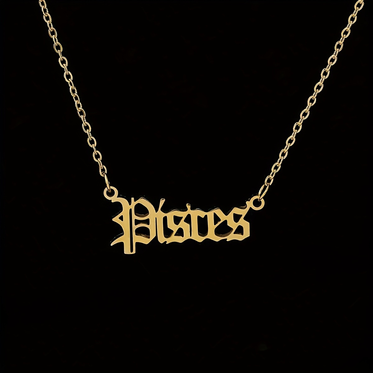 Personalized Zodiac Necklace with 12 Astrological Signs